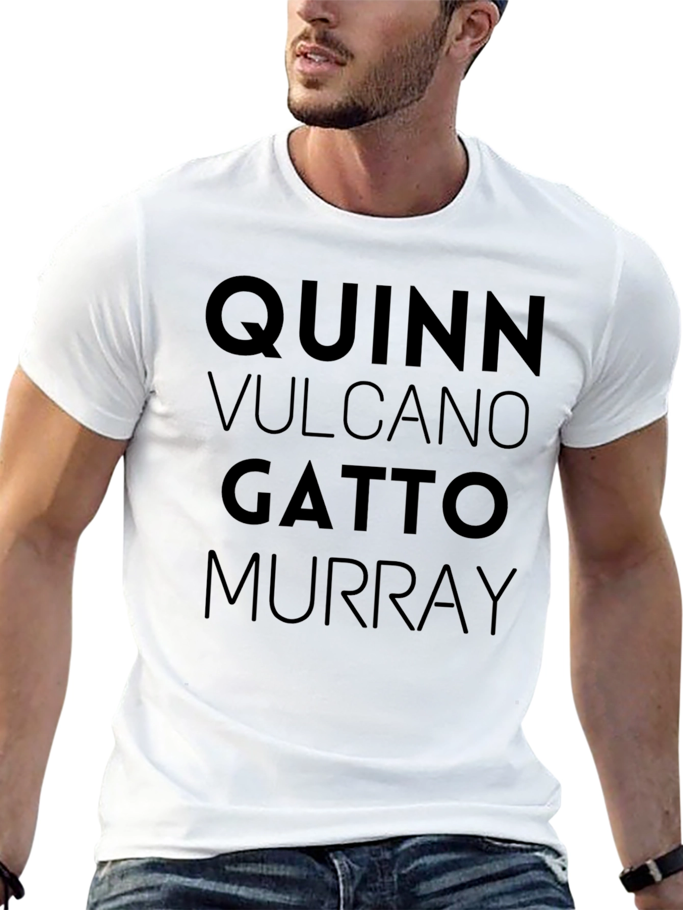 Impractical Jokers Names T-Shirt - Quinn Vulcano Gatto Murray