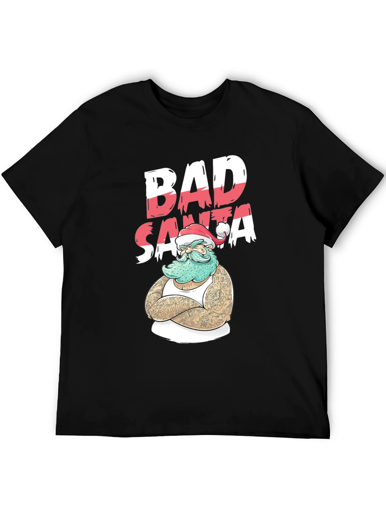 Bad Santa T-Shirt - Holiday Humor Tee