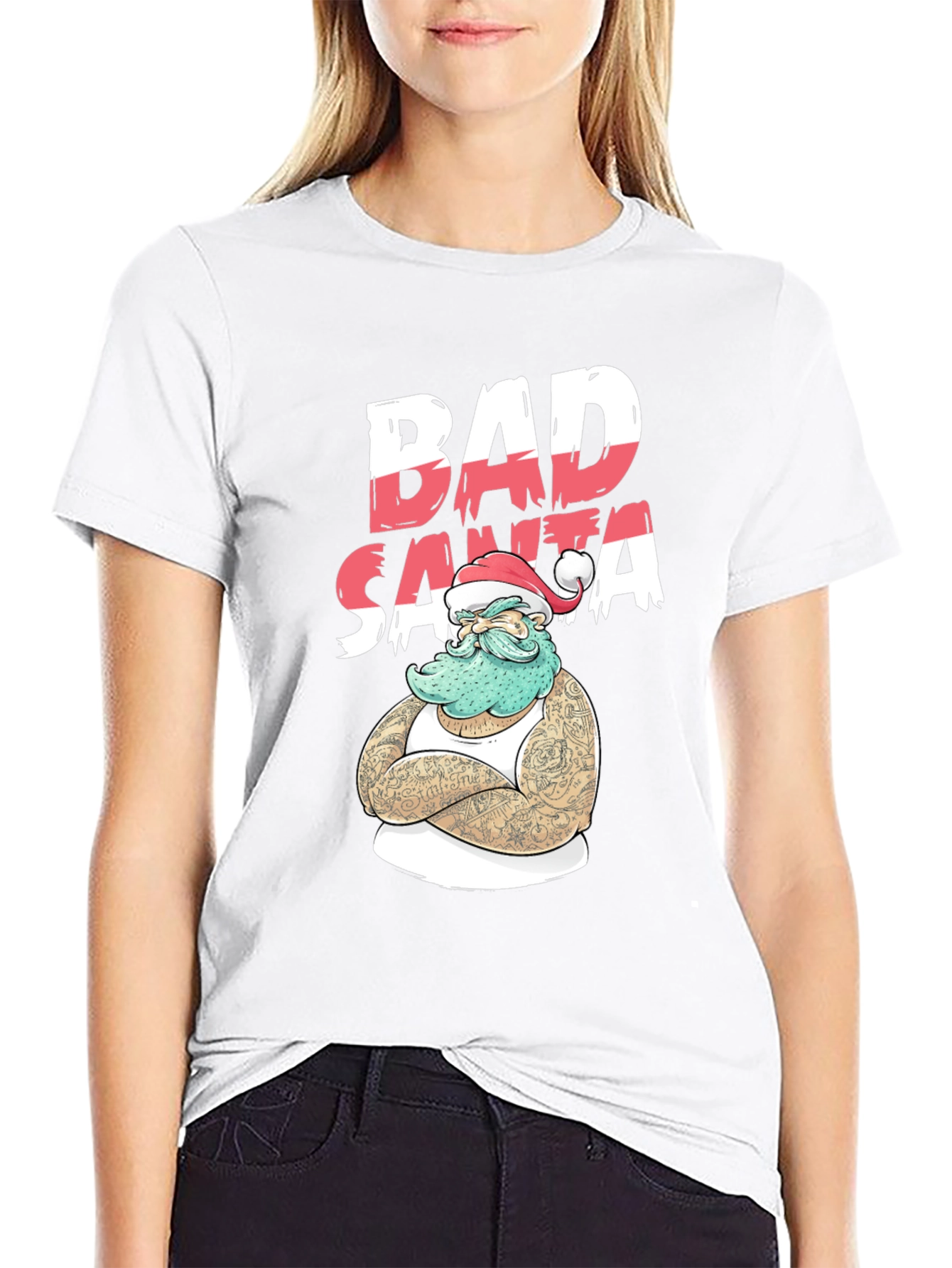 Bad Santa T-Shirt - Holiday Humor Tee