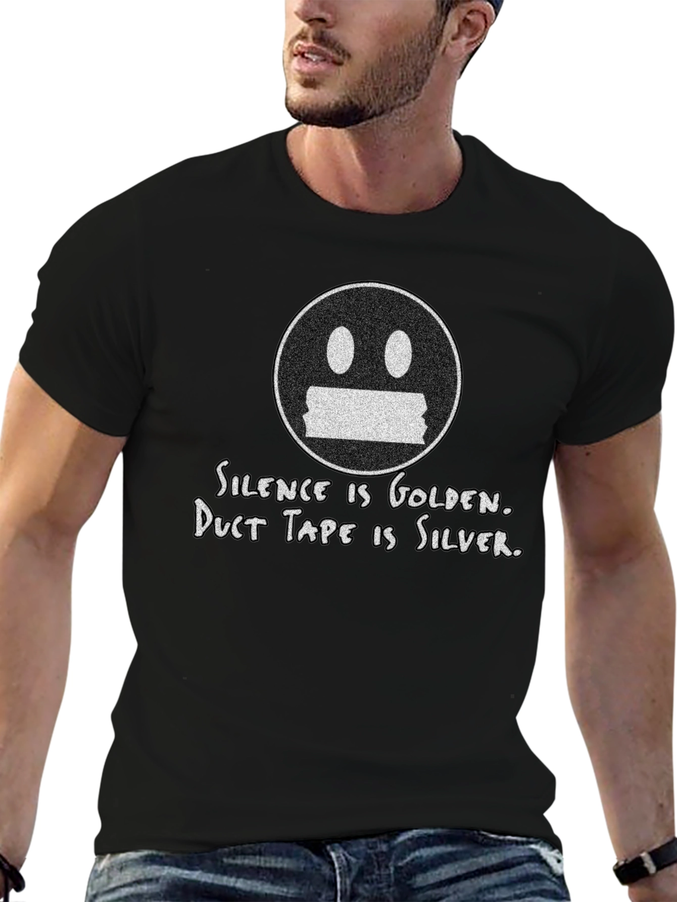 Silence is Golden T-Shirt - Funny Graphic Tee