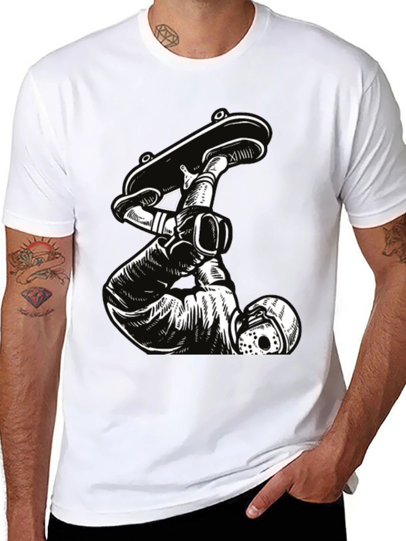 Skateboarding Jason Voorhees Black T-Shirt