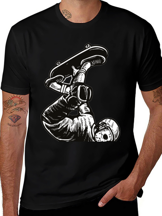 Skateboarding Jason Voorhees Black T-Shirt