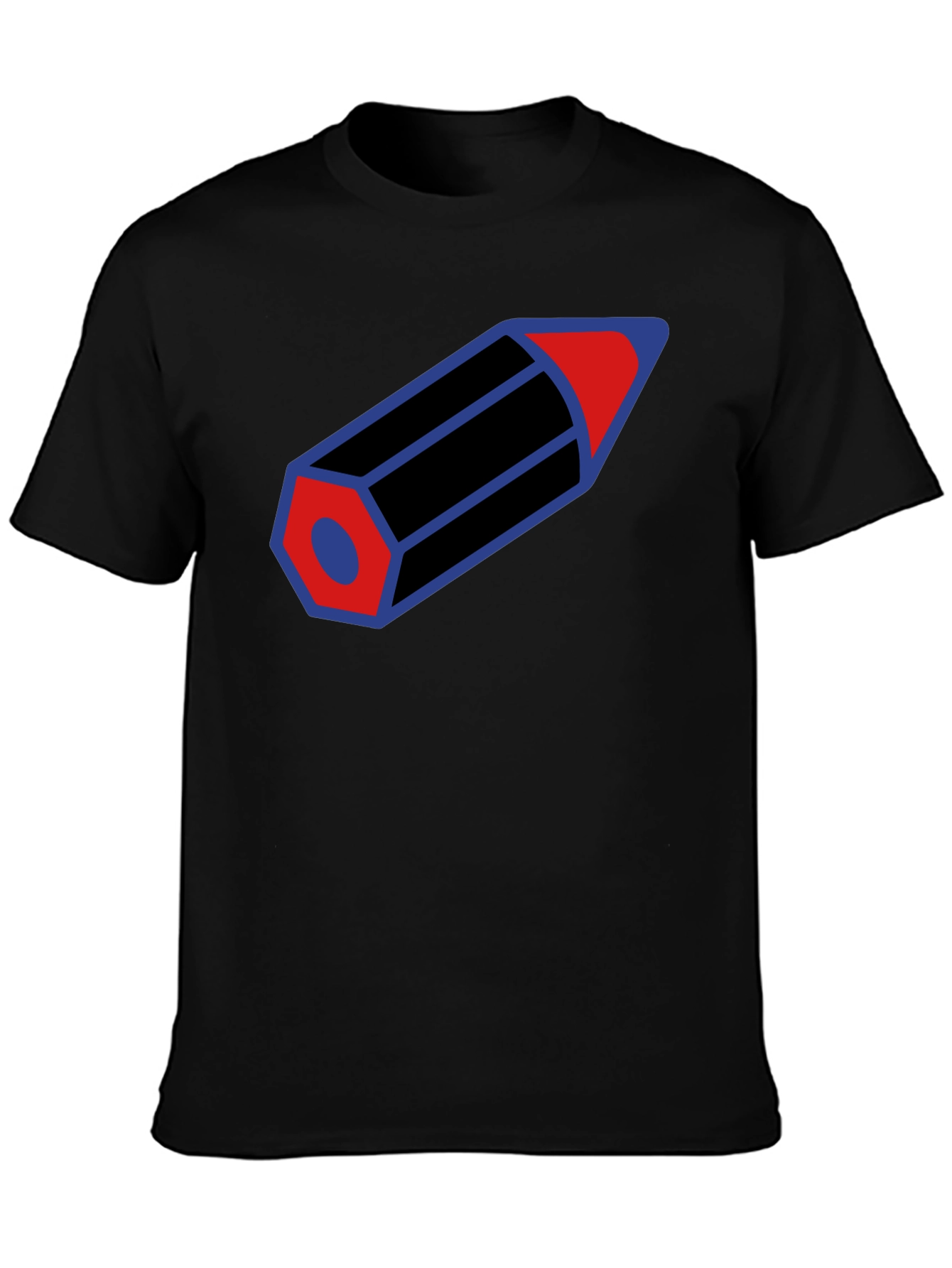 Pencil Graphic T-Shirt - Cool Artistic Design