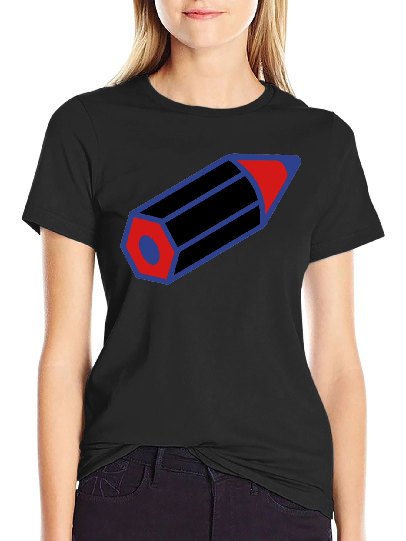 Pencil Graphic T-Shirt - Cool Artistic Design