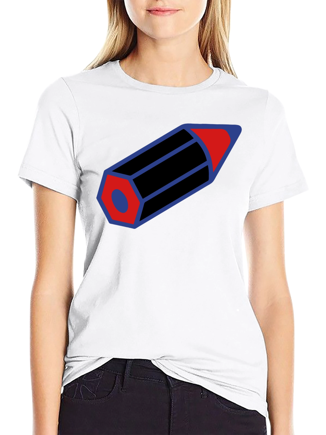 Pencil Graphic T-Shirt - Cool Artistic Design
