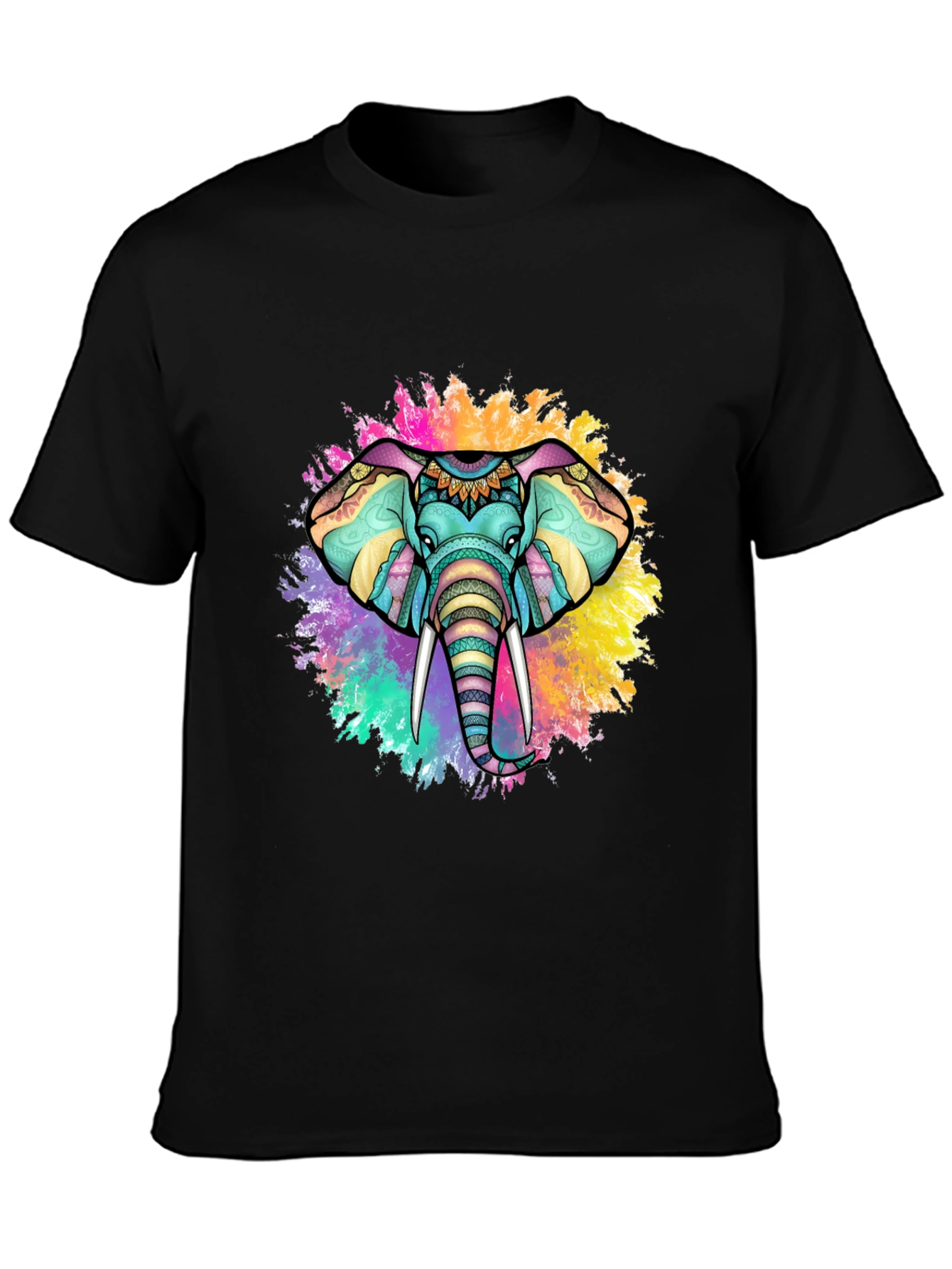 Colorful Elephant Graphic Tee