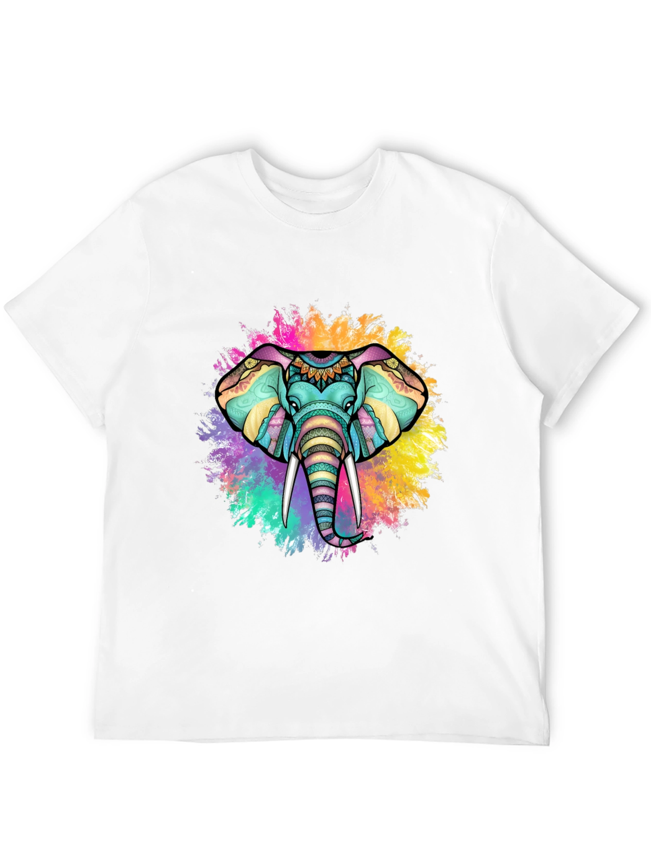 Colorful Elephant Graphic Tee