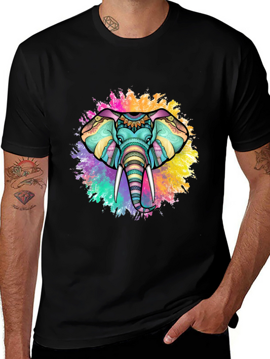 Colorful Elephant Graphic Tee