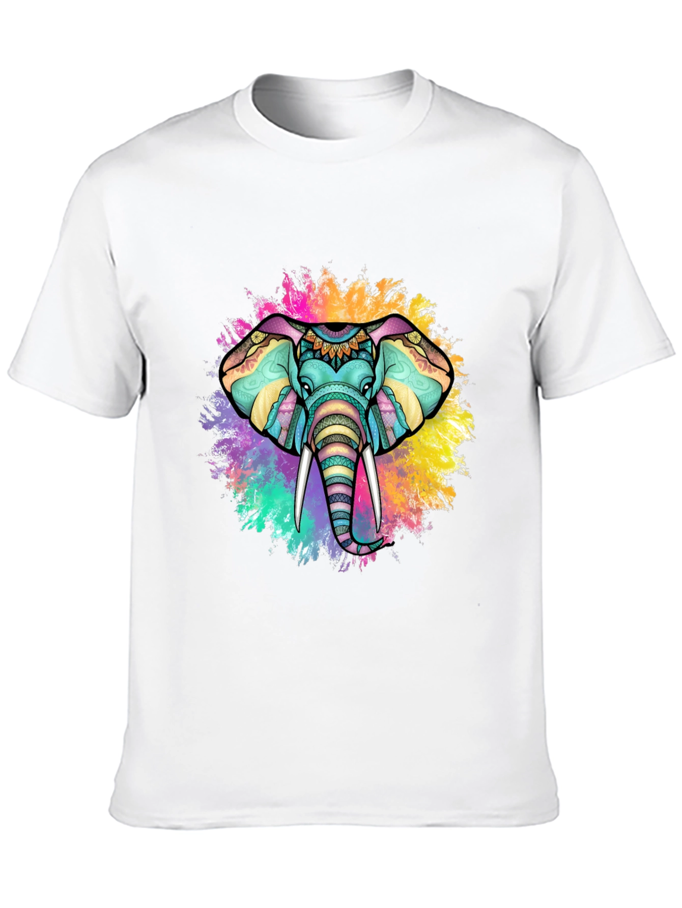 Colorful Elephant Graphic Tee