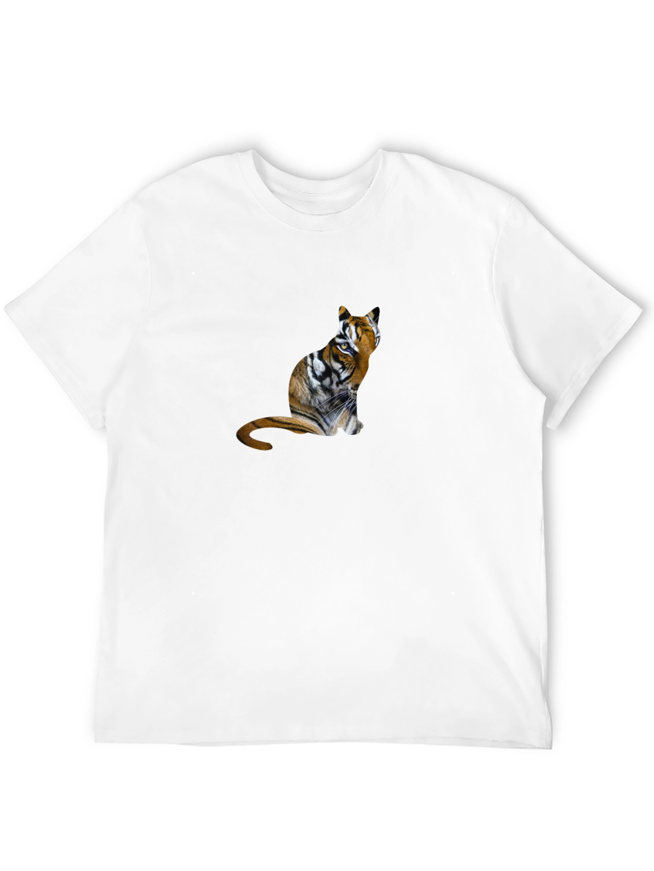 Tiger Cat Graphic T-Shirt - Unisex Black Tee