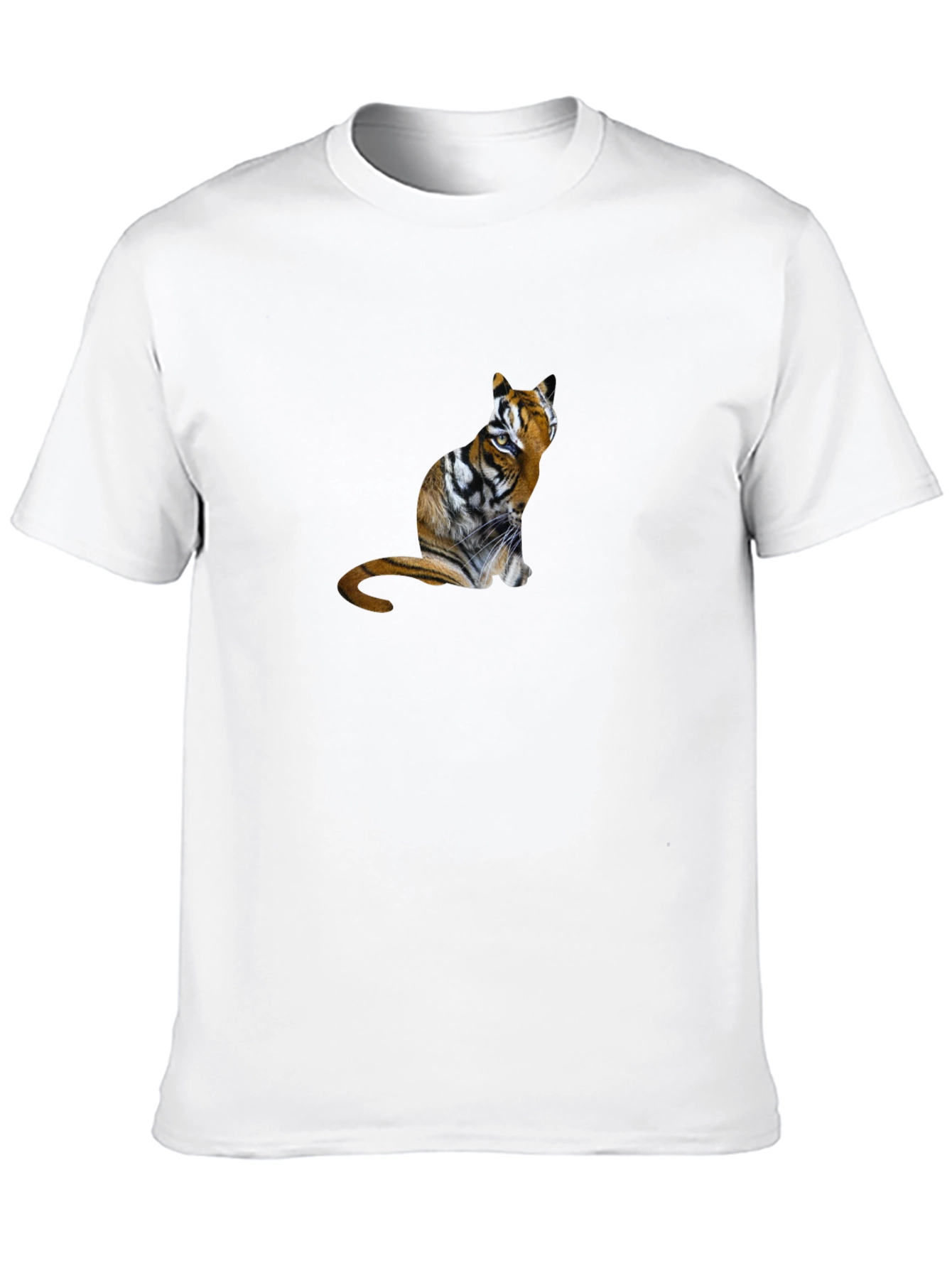 Tiger Cat Graphic T-Shirt - Unisex Black Tee