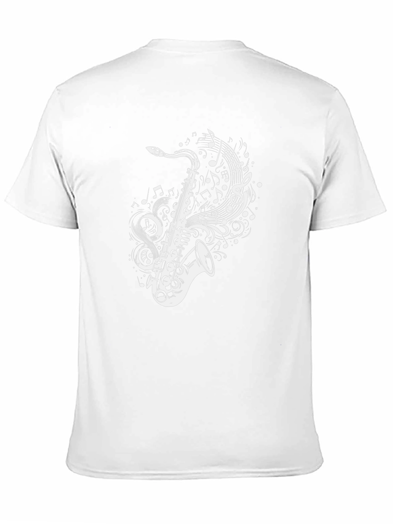Saxophone Music Notes Graphic T-Shirt