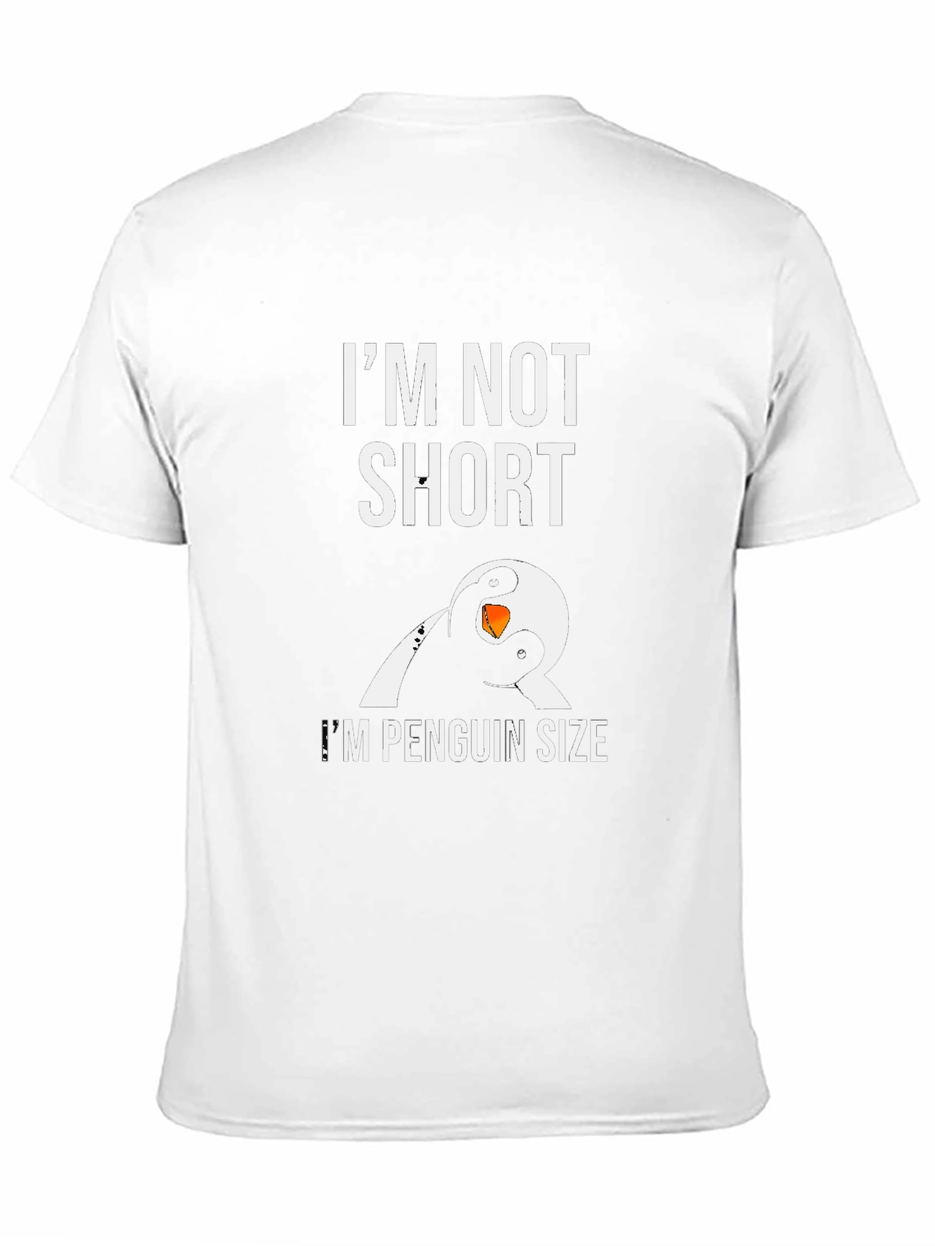 Penguin Size T-Shirt - Funny Graphic Tee