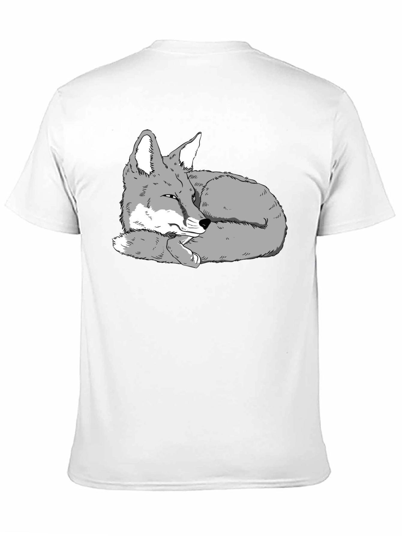 Cool Fox Graphic Black T-Shirt