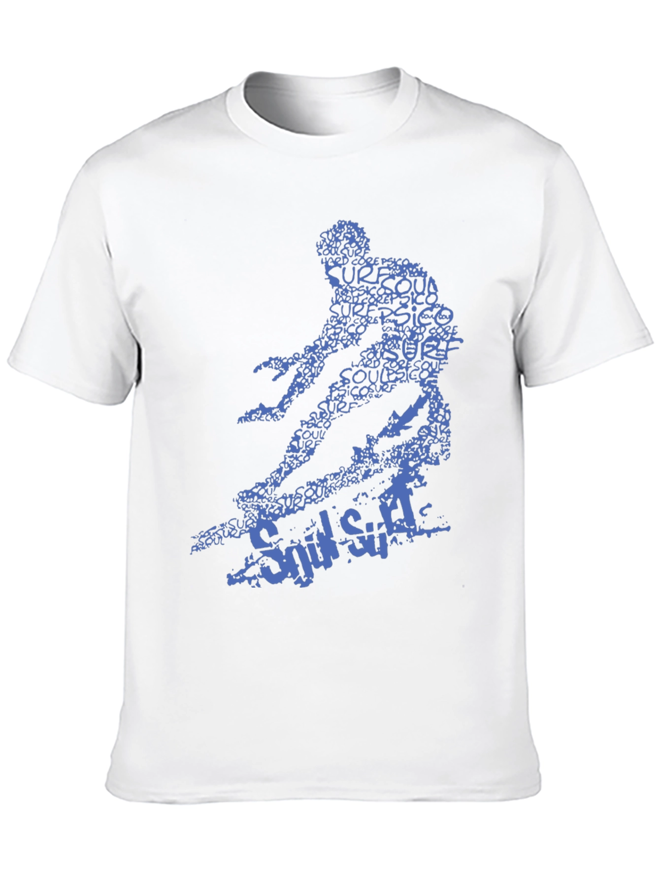 Surf Style Graphic Tee - Black Cotton T-Shirt