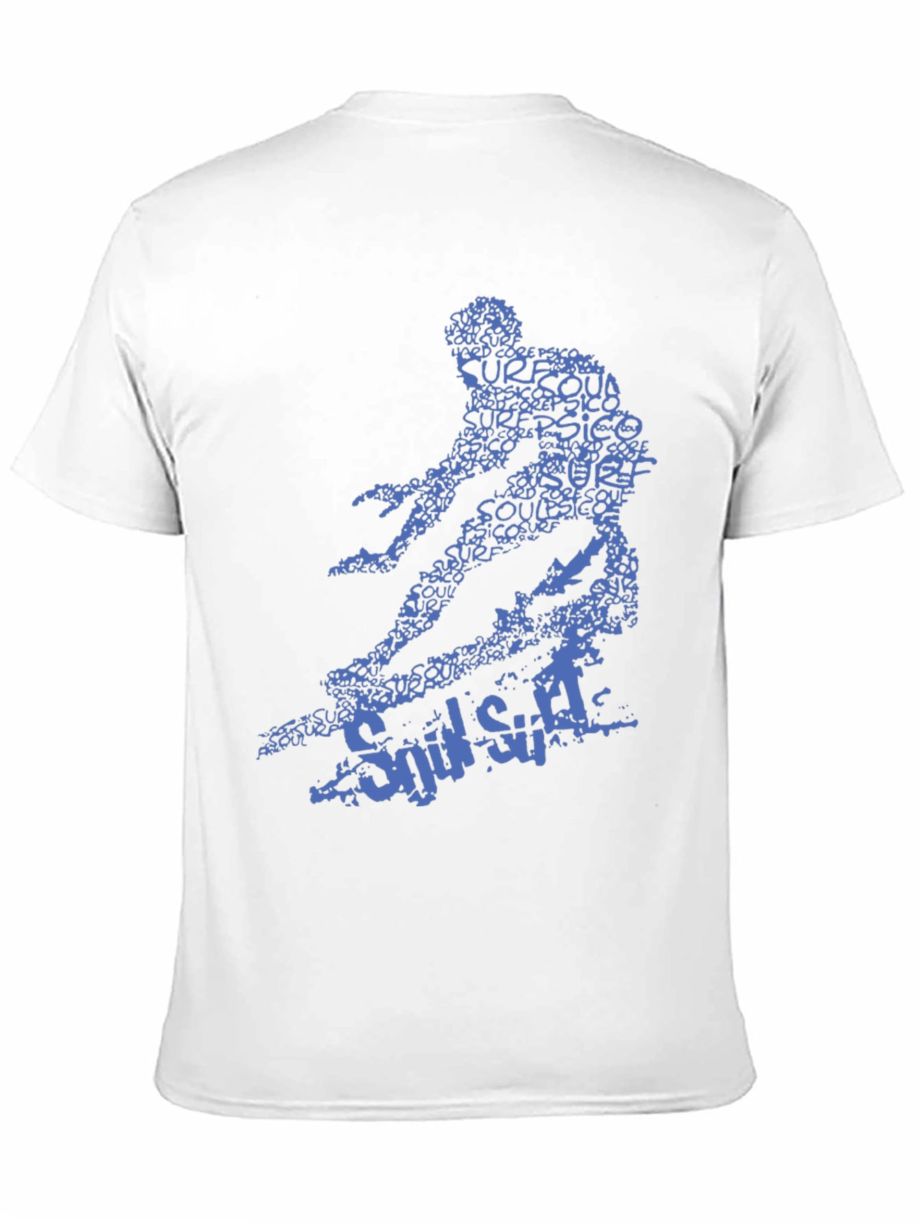 Surf Style Graphic Tee - Black Cotton T-Shirt