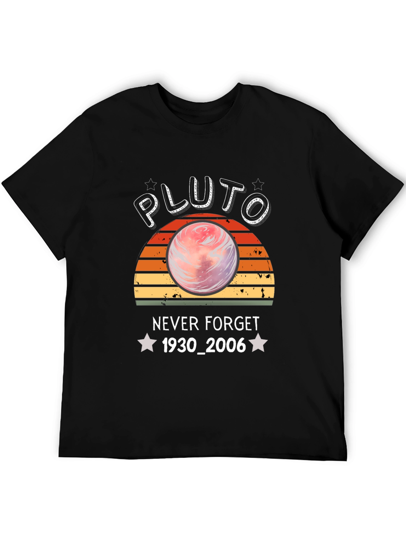 Pluto Never Forget T-Shirt - Retro Planet Design