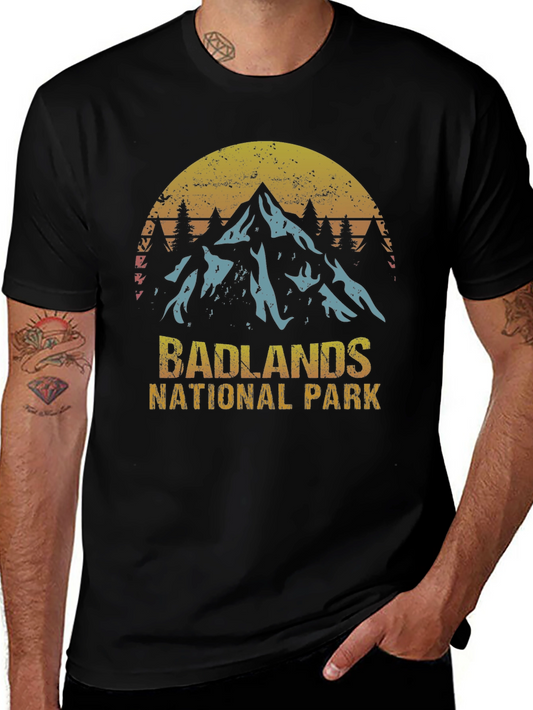 Badlands National Park Graphic Tee - Retro Style