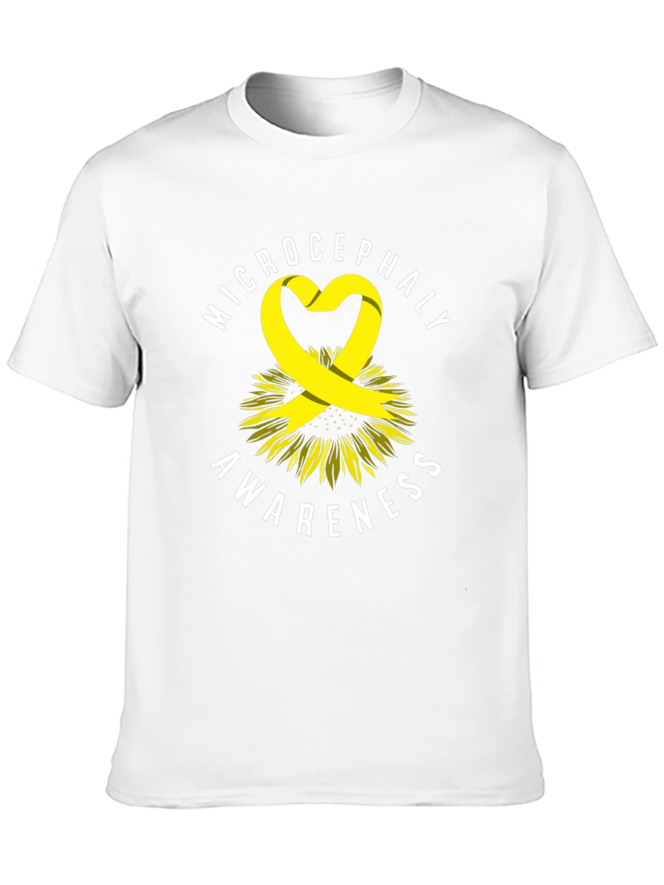 Microcephaly Awareness Ribbon Sunflower T-Shirt