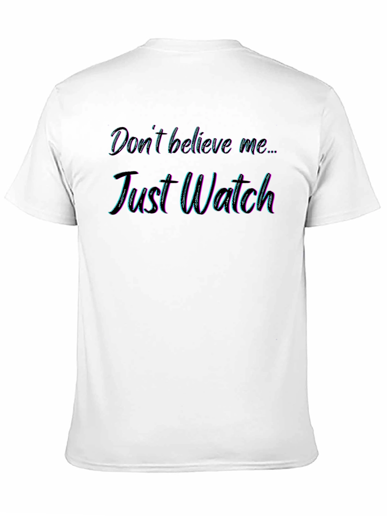 Just Watch Mens Black Graphic Tee