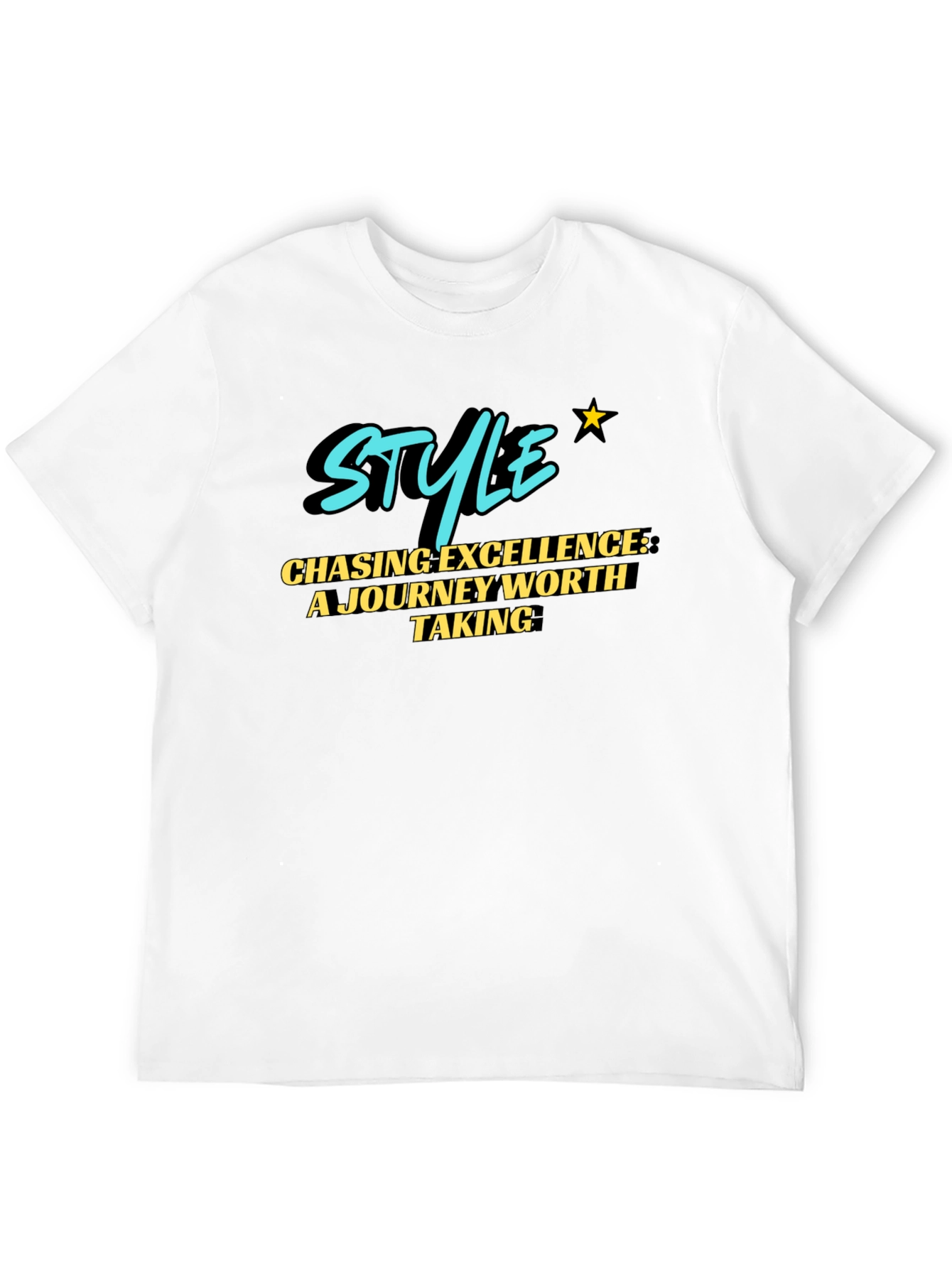 Stylish Black T-Shirt: Chasing Excellence