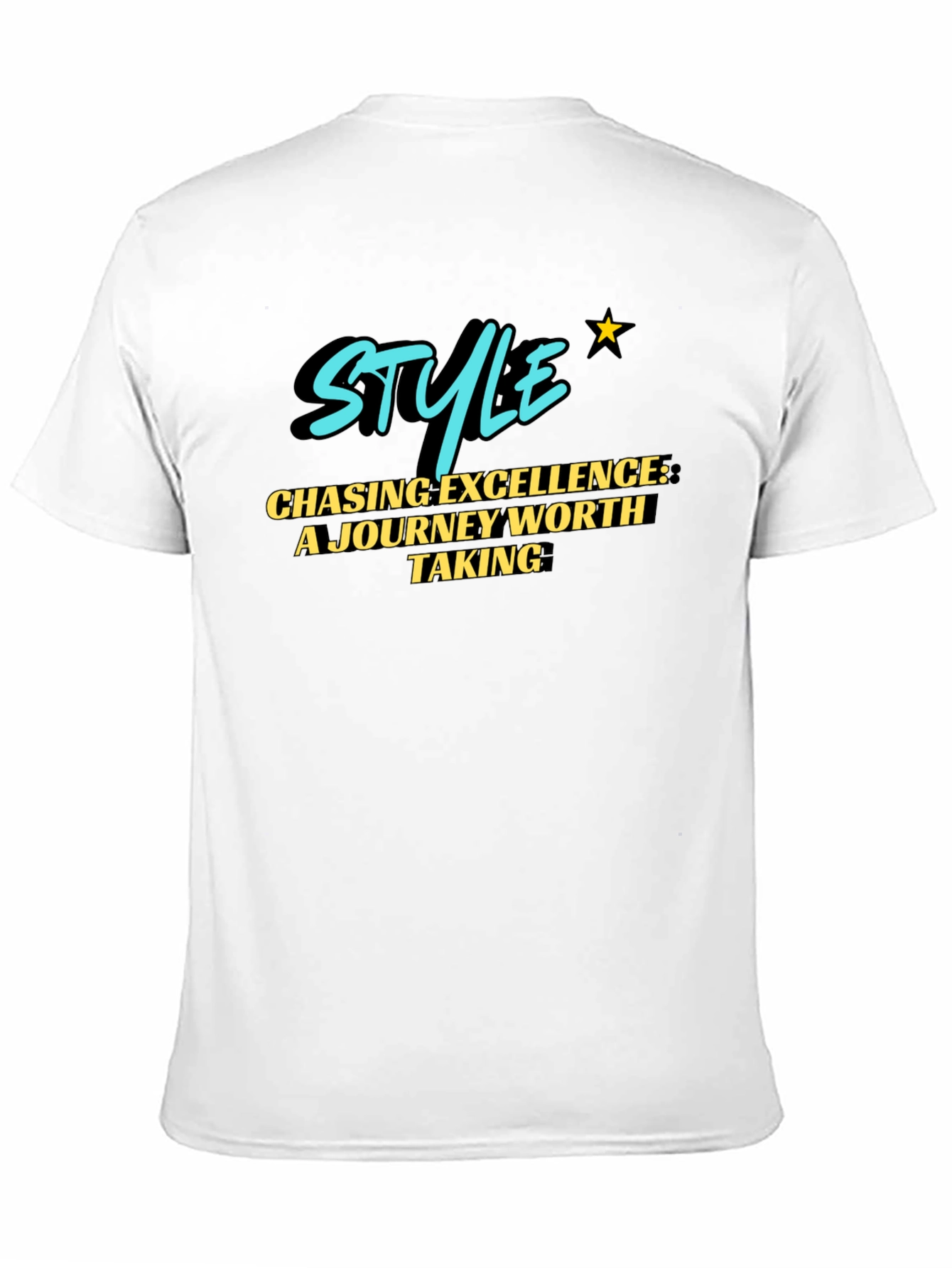 Stylish Black T-Shirt: Chasing Excellence