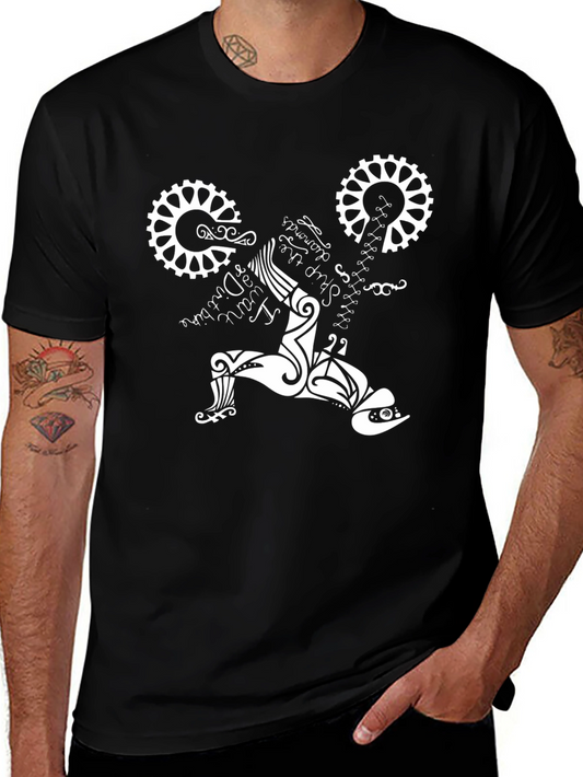 Black T-Shirt with Bike Design