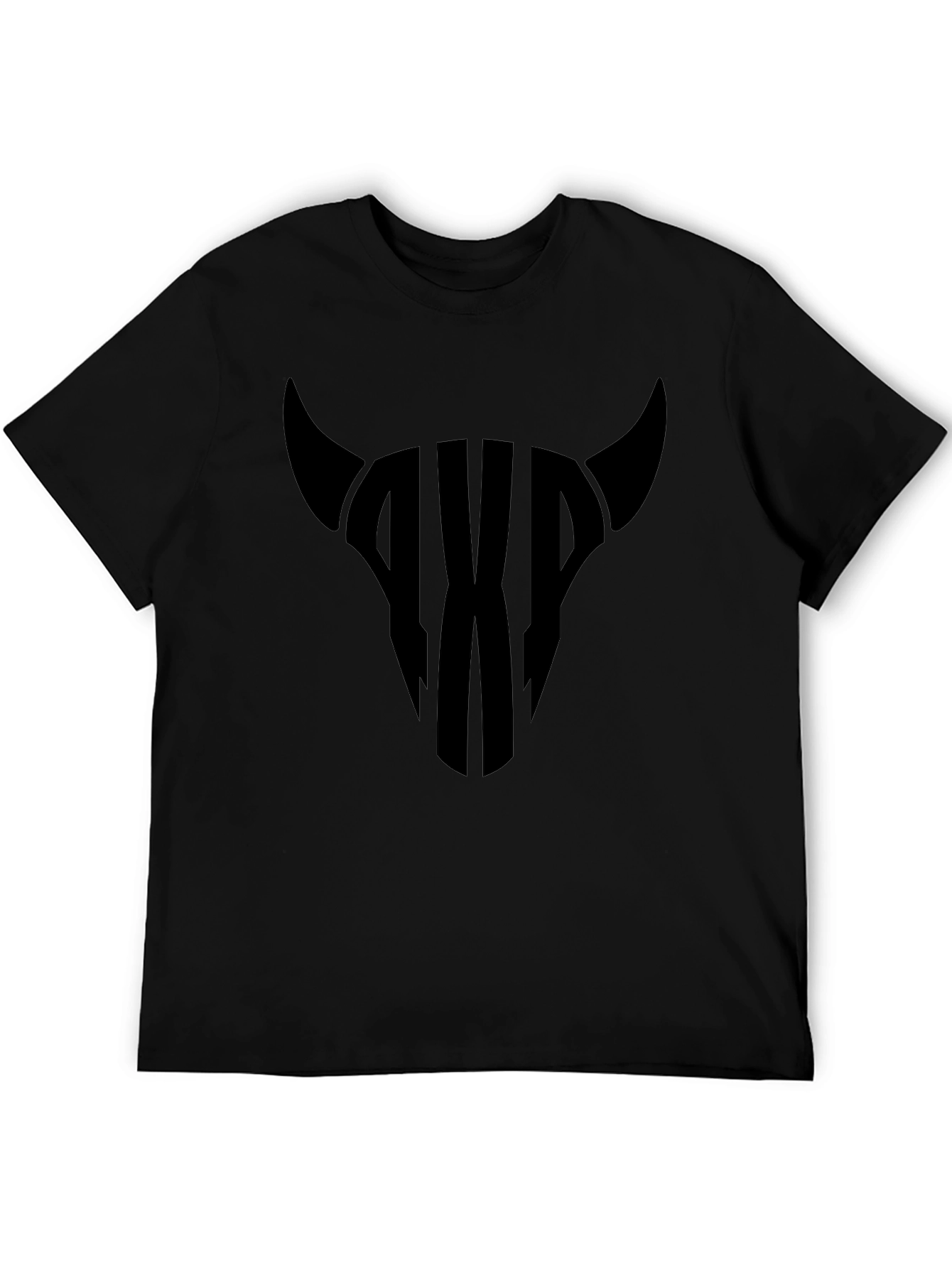 Bull Skull Graphic Tee - Mens Black T-Shirt