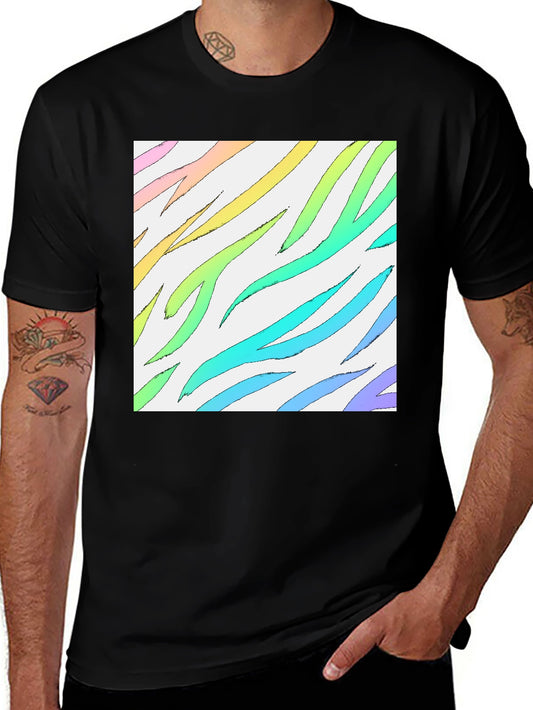 Rainbow Zebra Stripe T-Shirt