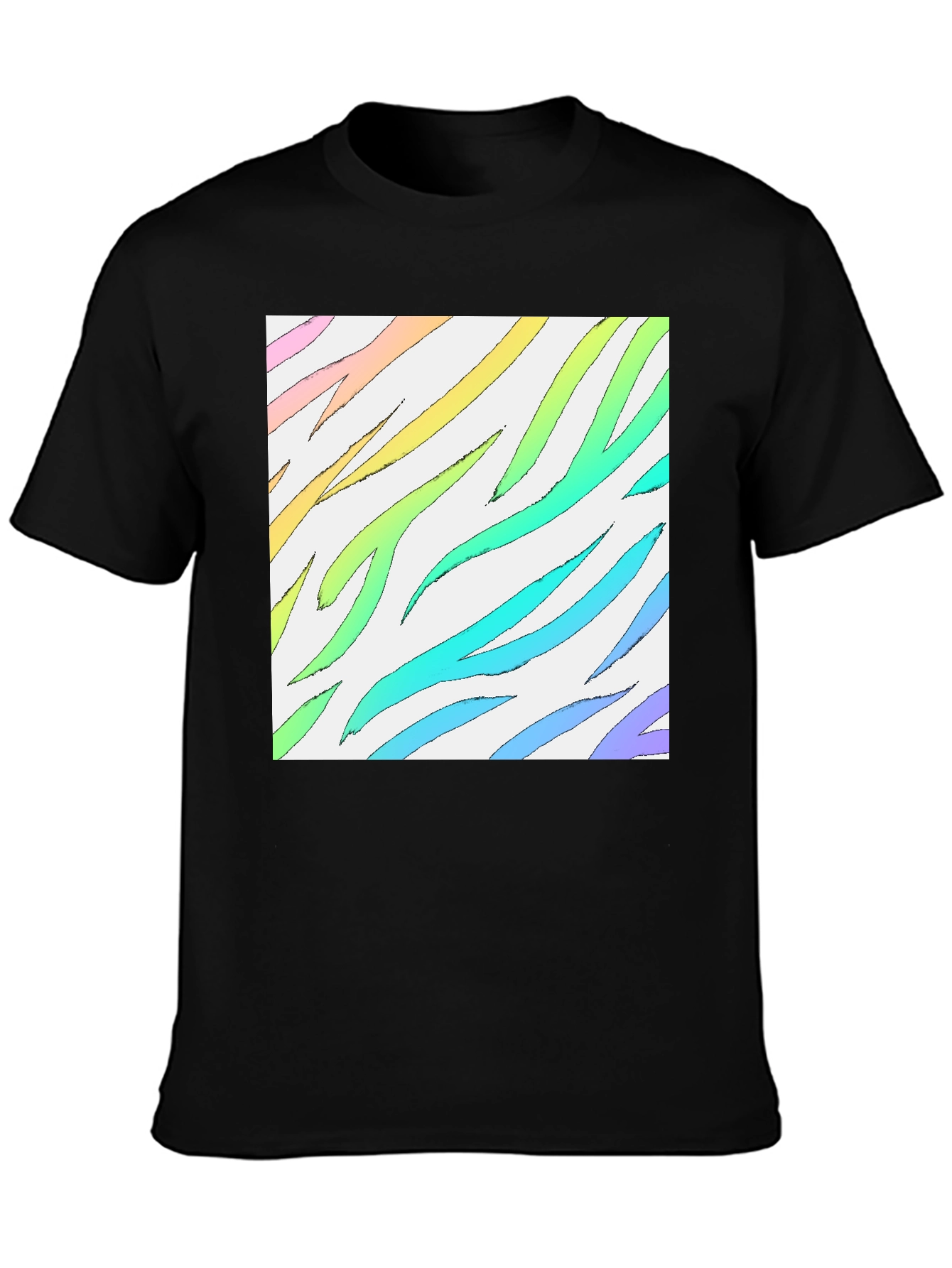 Rainbow Zebra Stripe T-Shirt