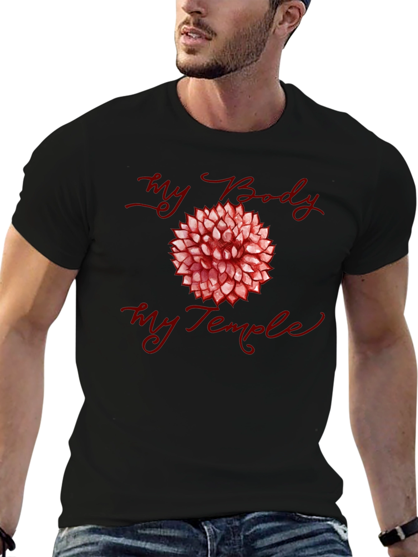 My Body My Temple T-Shirt - Floral Design