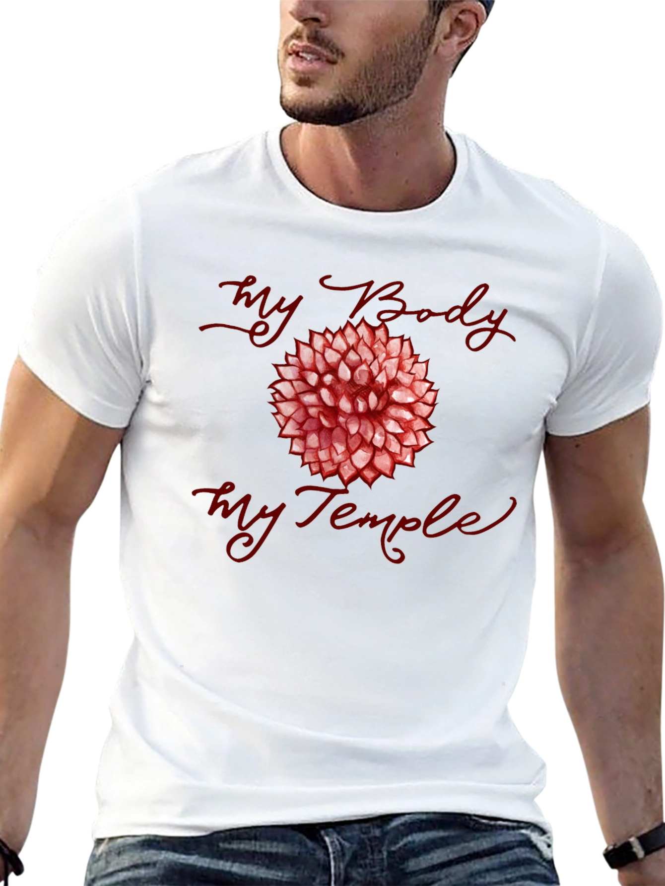 My Body My Temple T-Shirt - Floral Design