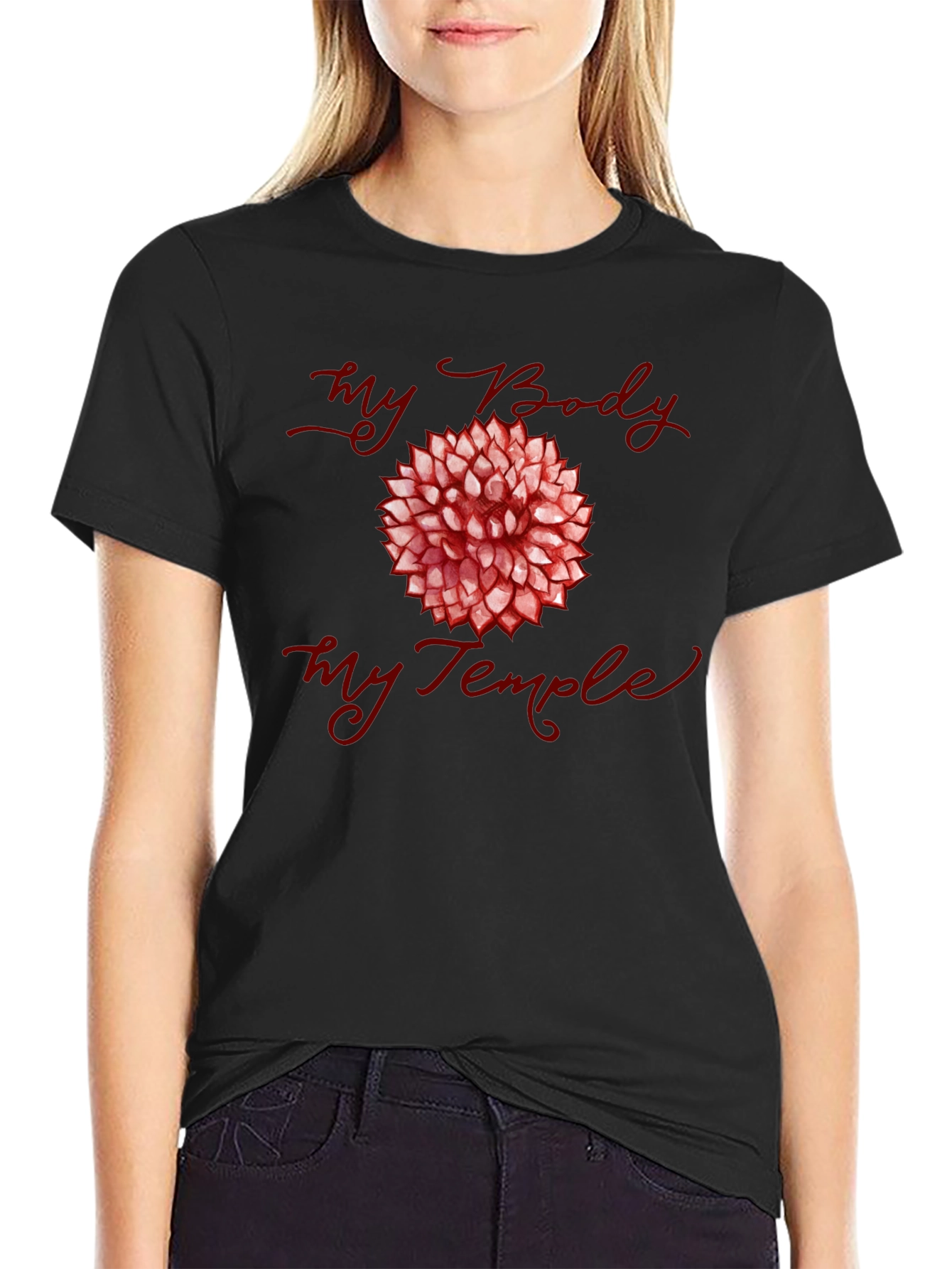My Body My Temple T-Shirt - Floral Design