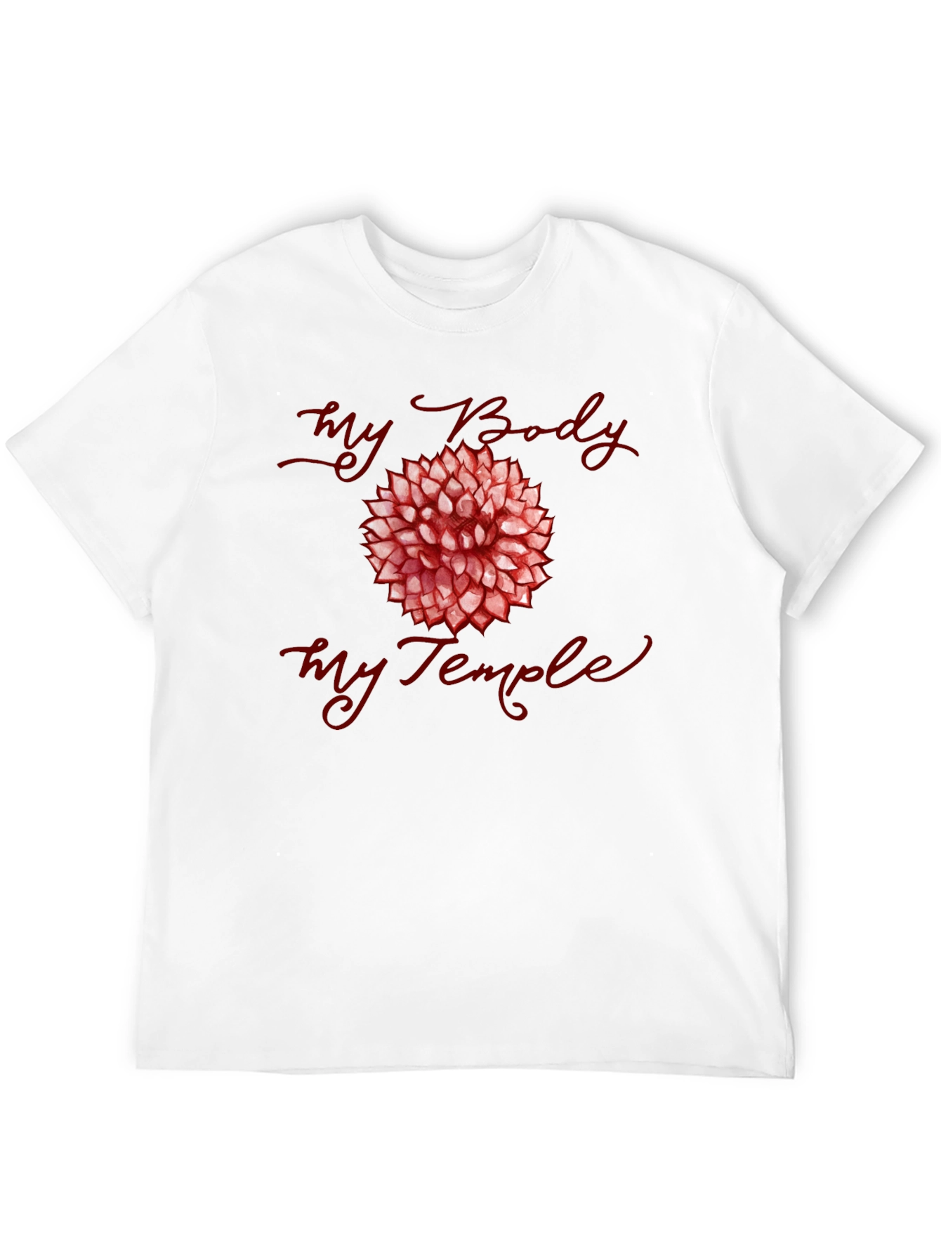 My Body My Temple T-Shirt - Floral Design