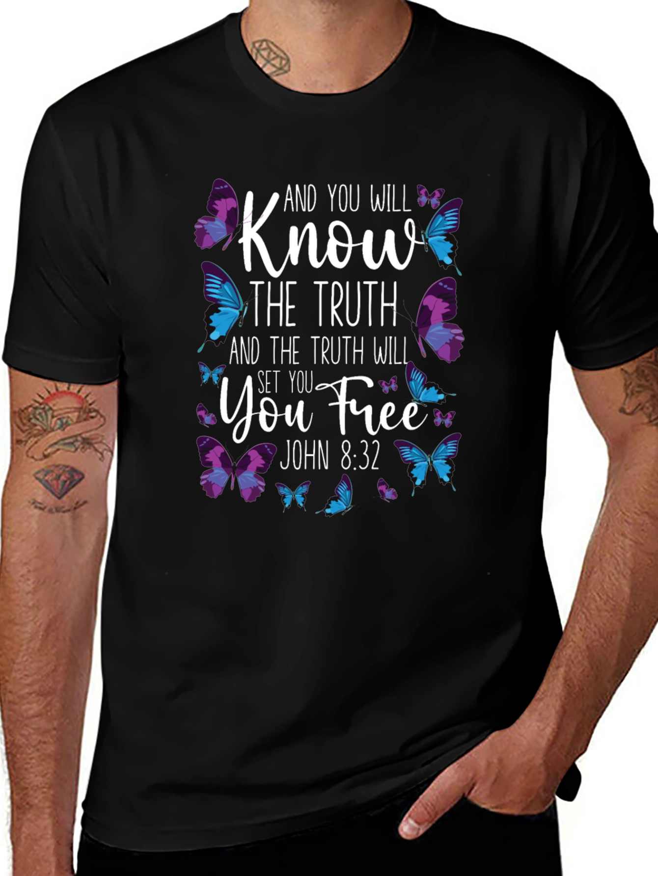 Know The Truth Butterfly T-Shirt