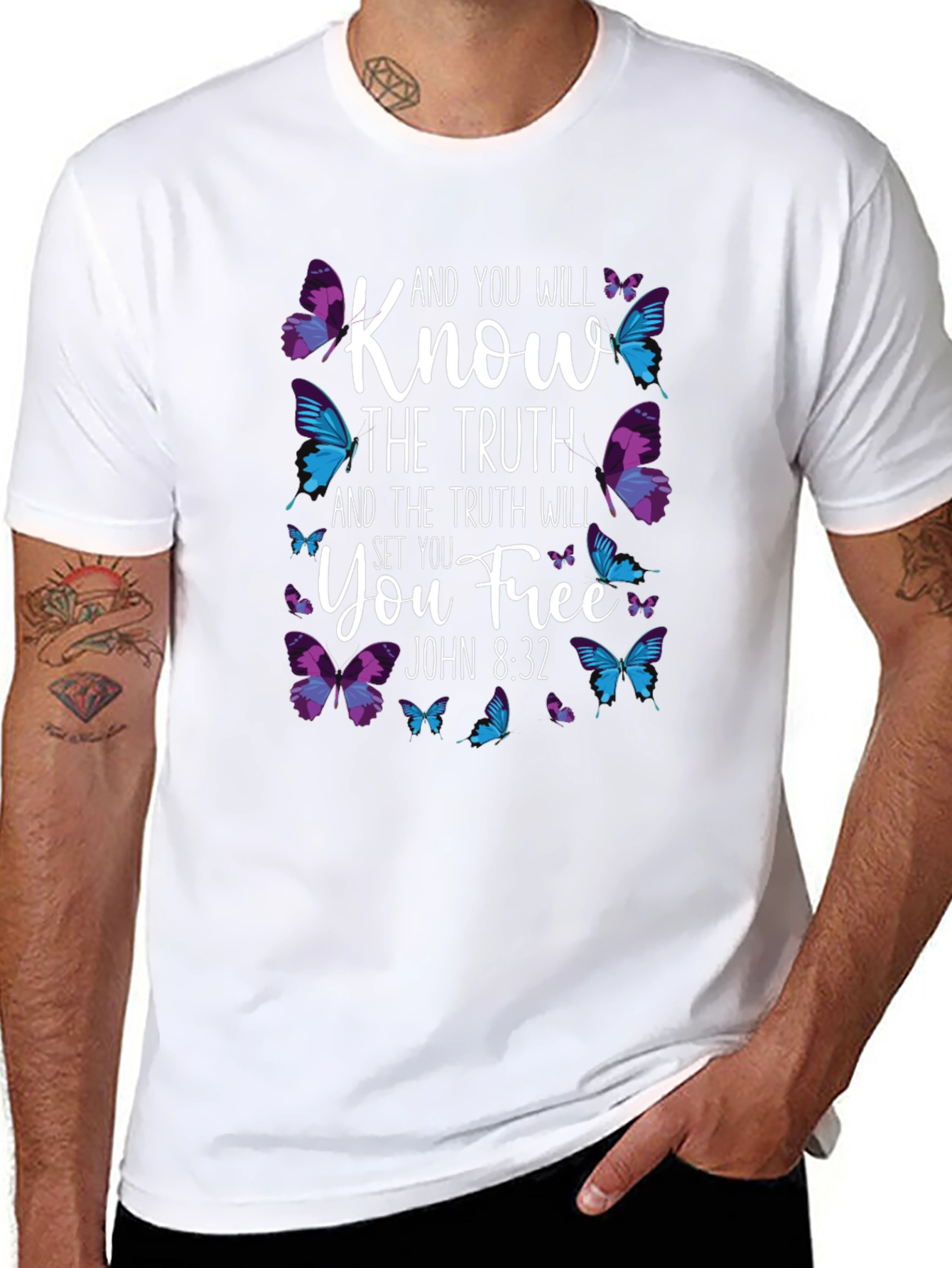 Know The Truth Butterfly T-Shirt