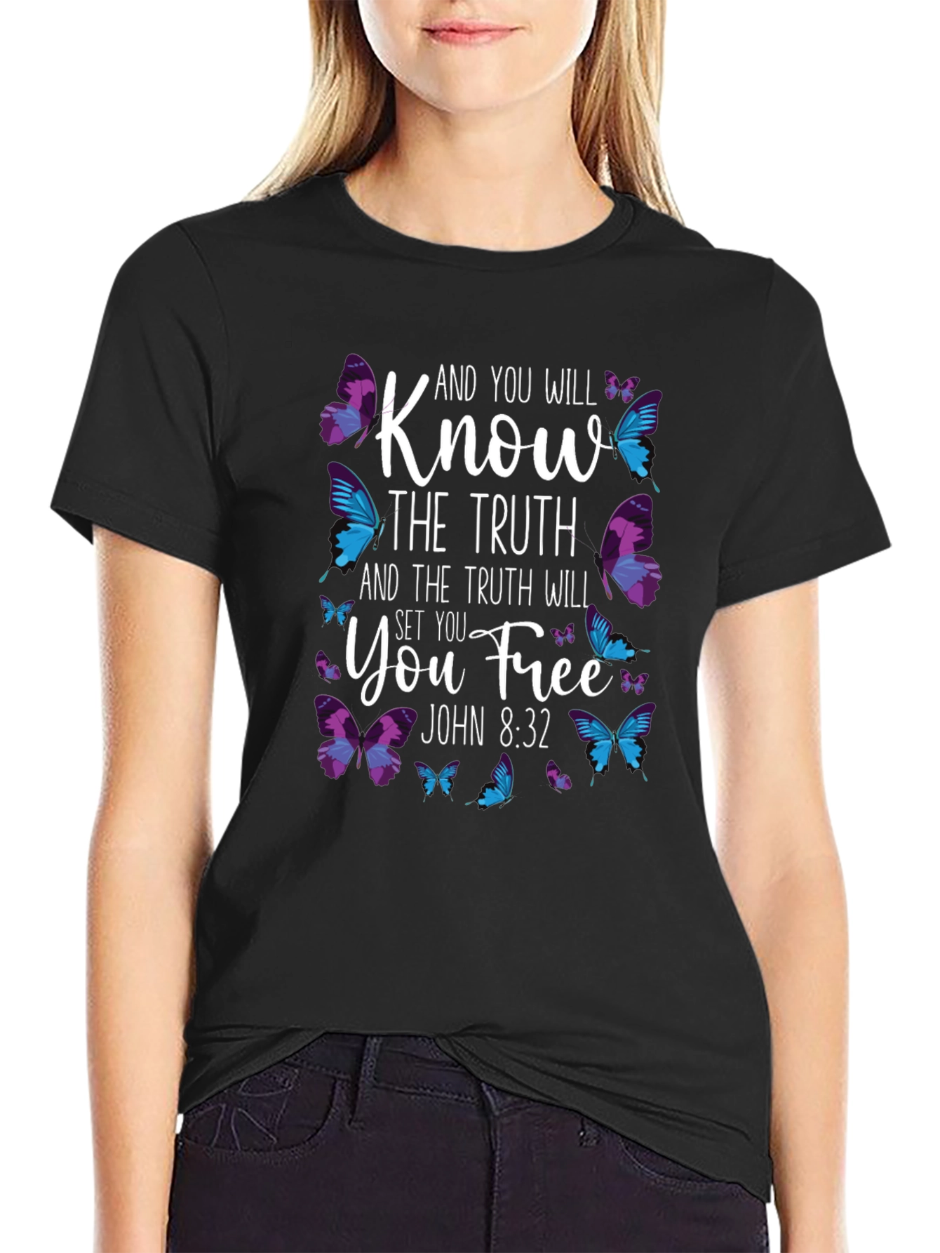 Know The Truth Butterfly T-Shirt