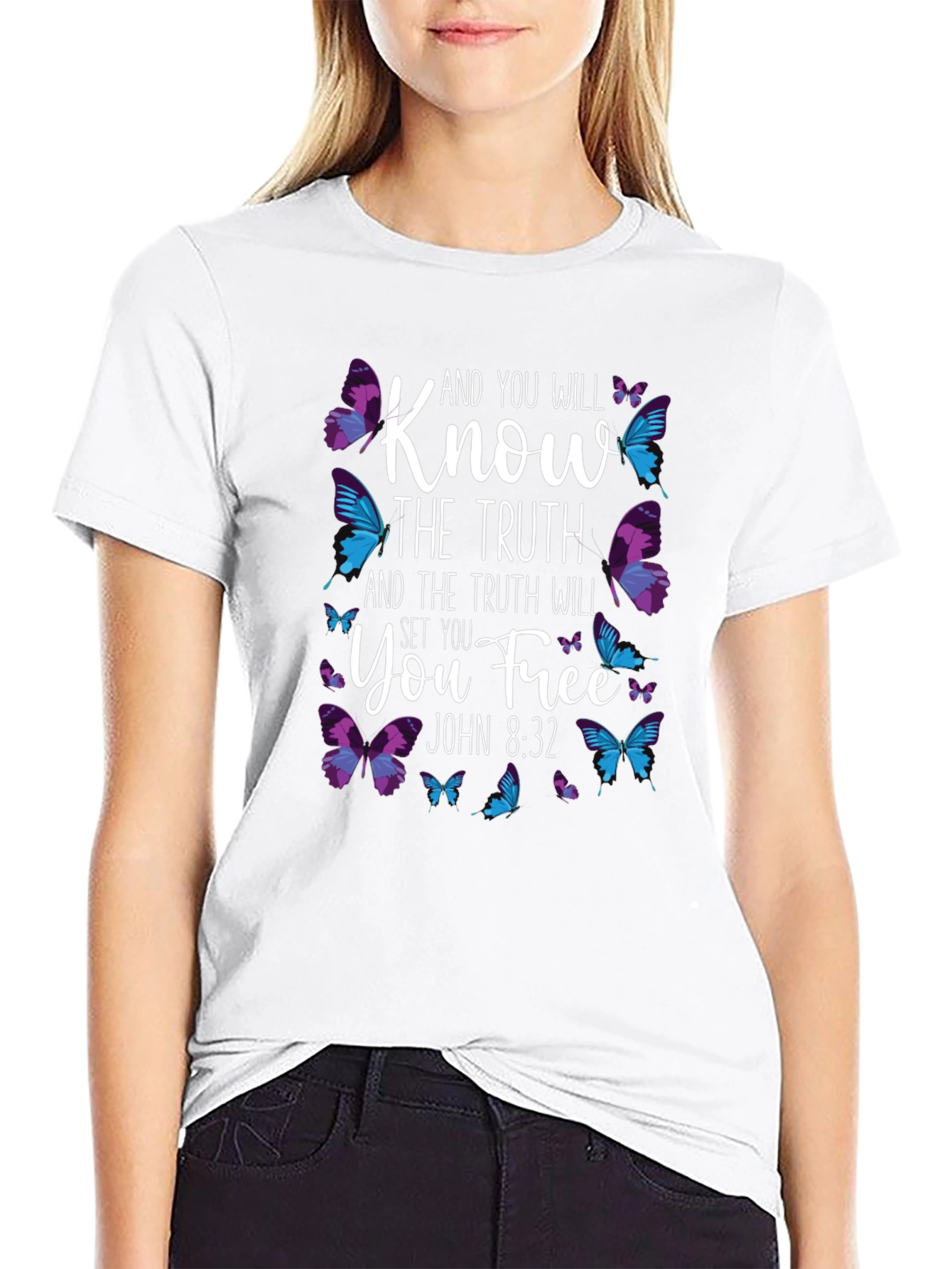 Know The Truth Butterfly T-Shirt