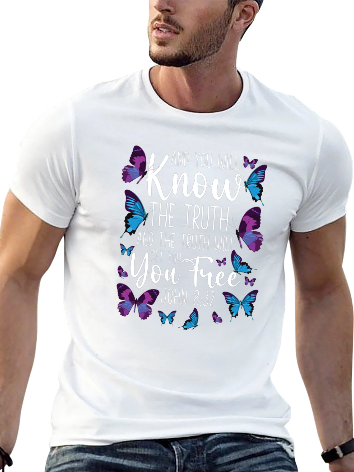 Know The Truth Butterfly T-Shirt