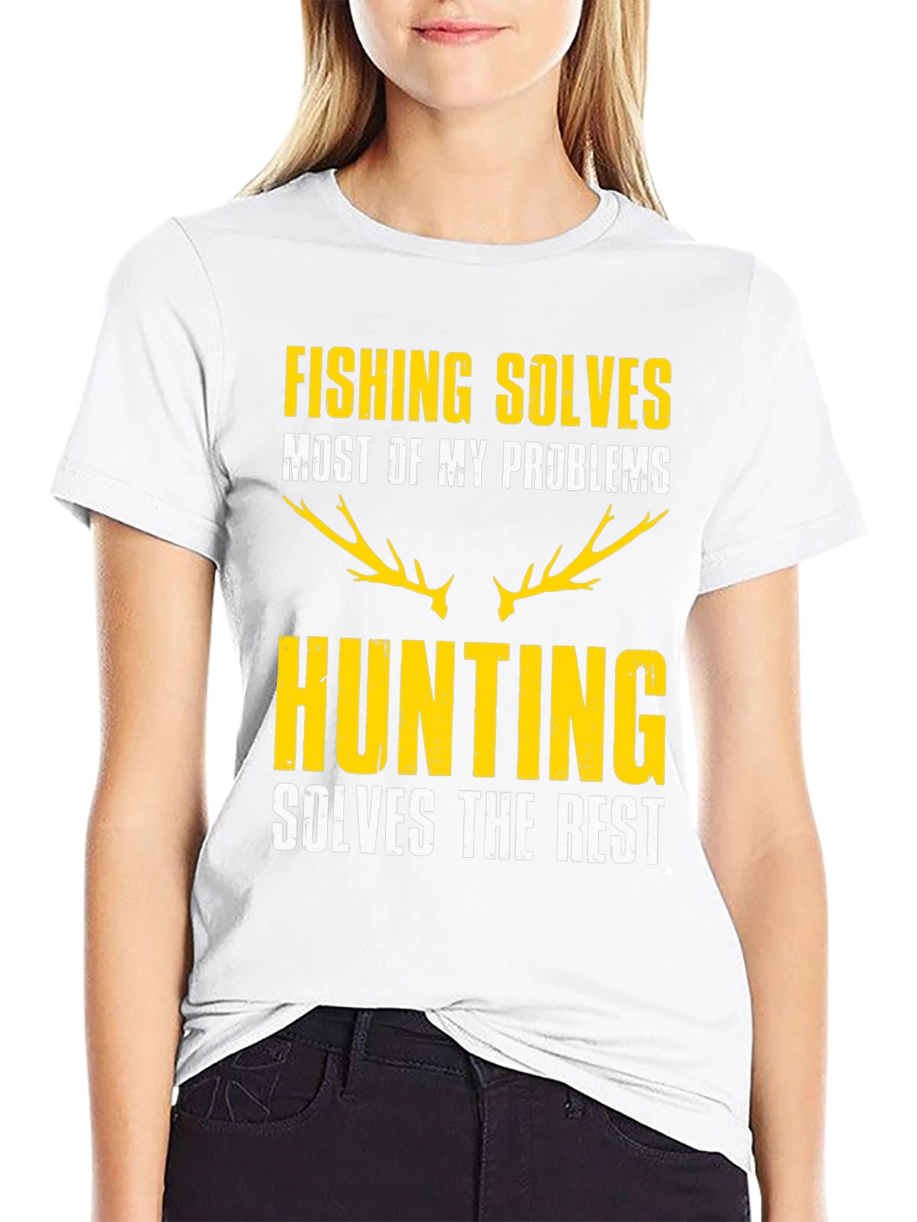 Fishing & Hunting Graphic Tee - Humor T-Shirt