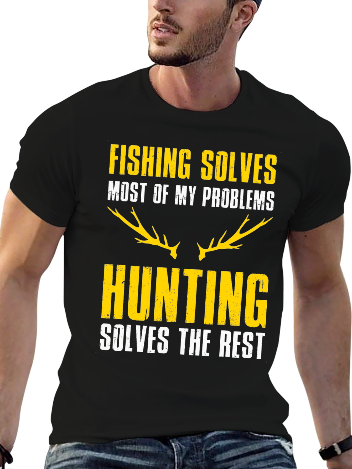 Fishing & Hunting Graphic Tee - Humor T-Shirt
