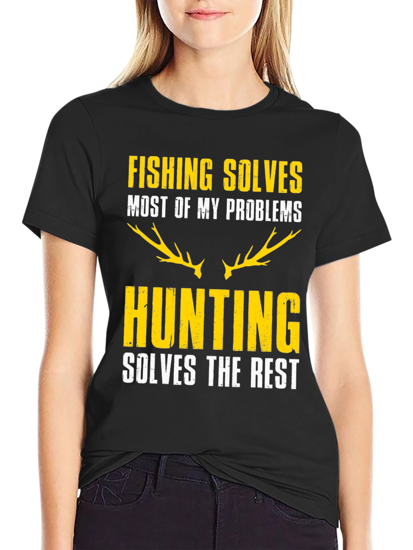 Fishing & Hunting Graphic Tee - Humor T-Shirt