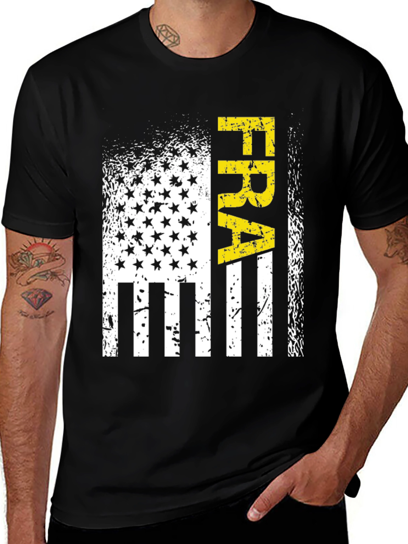 FRA Patriotic USA Flag T-Shirt