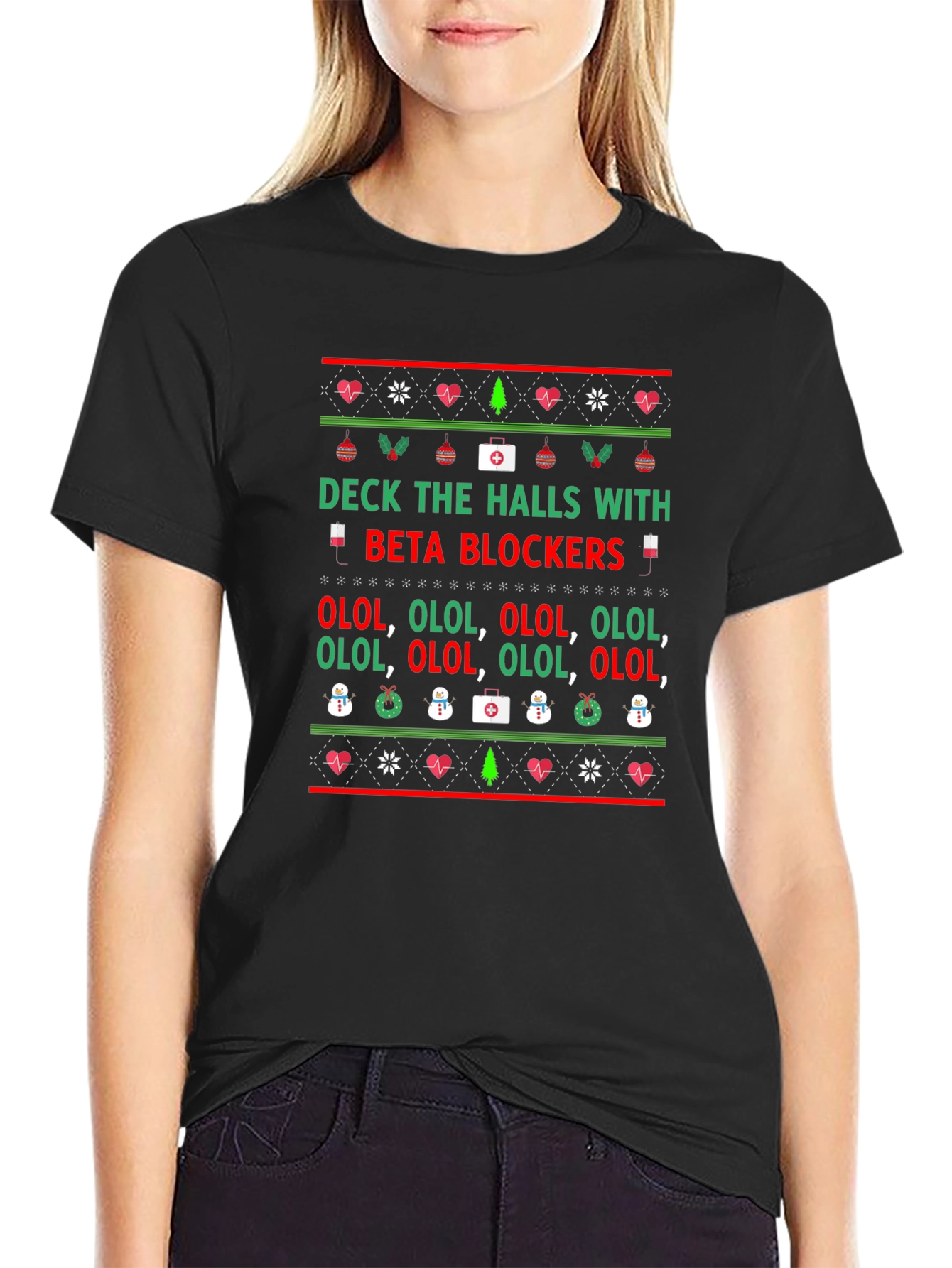 Beta Blockers Christmas T-Shirt