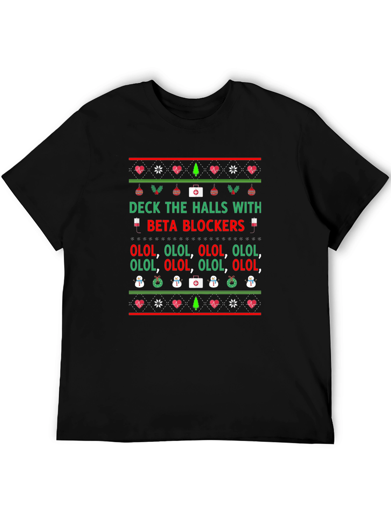 Beta Blockers Christmas T-Shirt