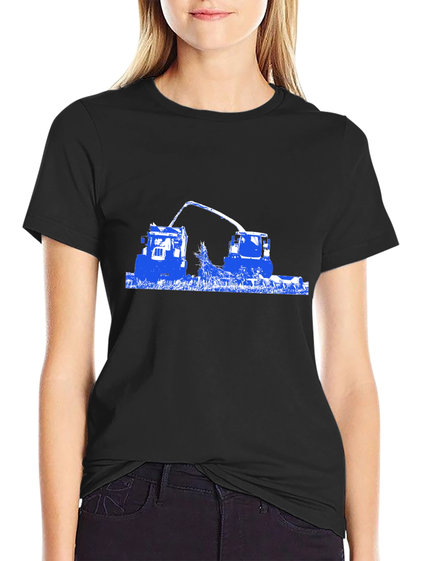Blue Tractor Graphic Tee - Farming Apparel