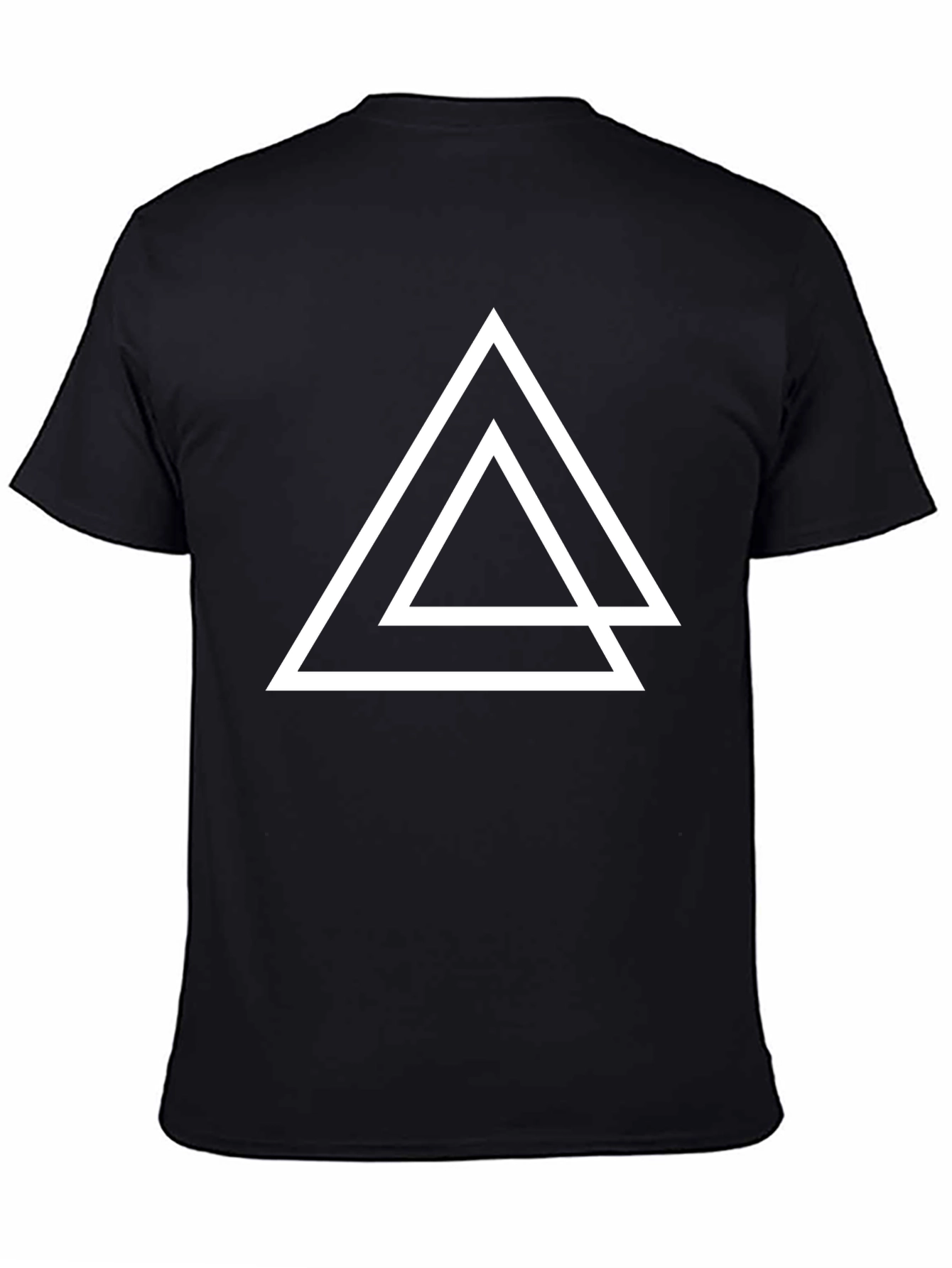 Geometric Triangle T-Shirt - Minimalist Style