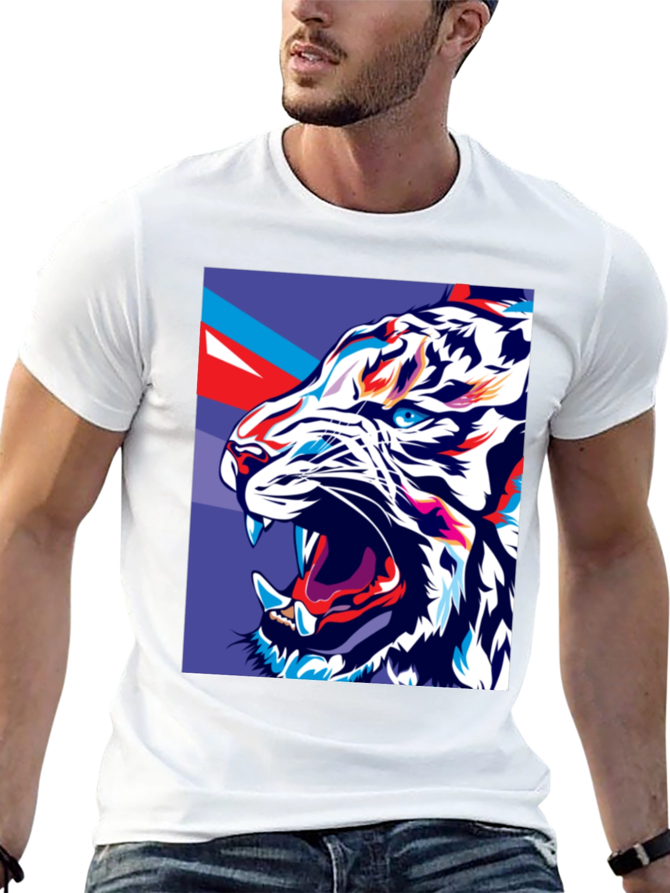 Bold Tiger Graphic Tee - Fierce Style