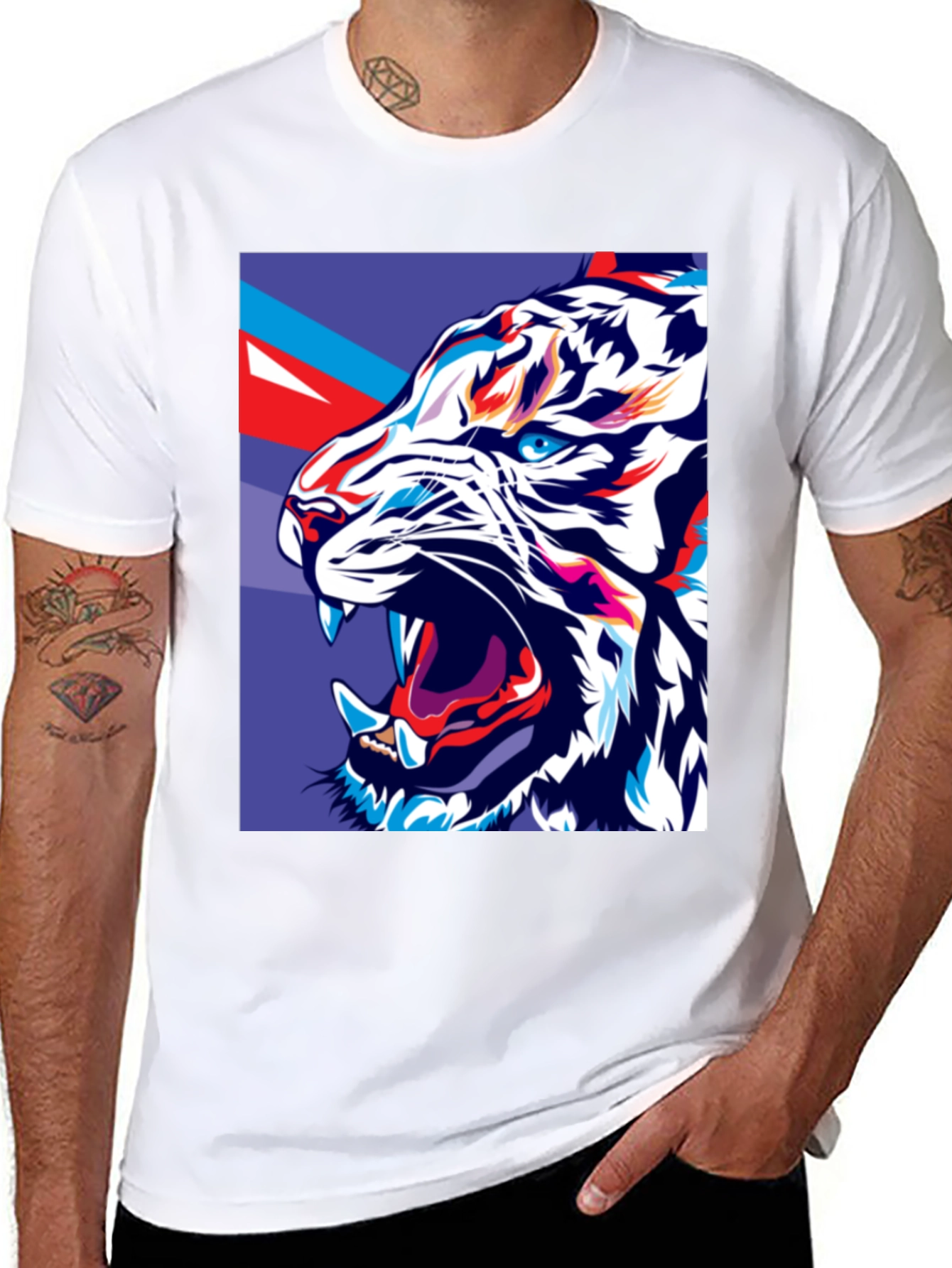 Bold Tiger Graphic Tee - Fierce Style
