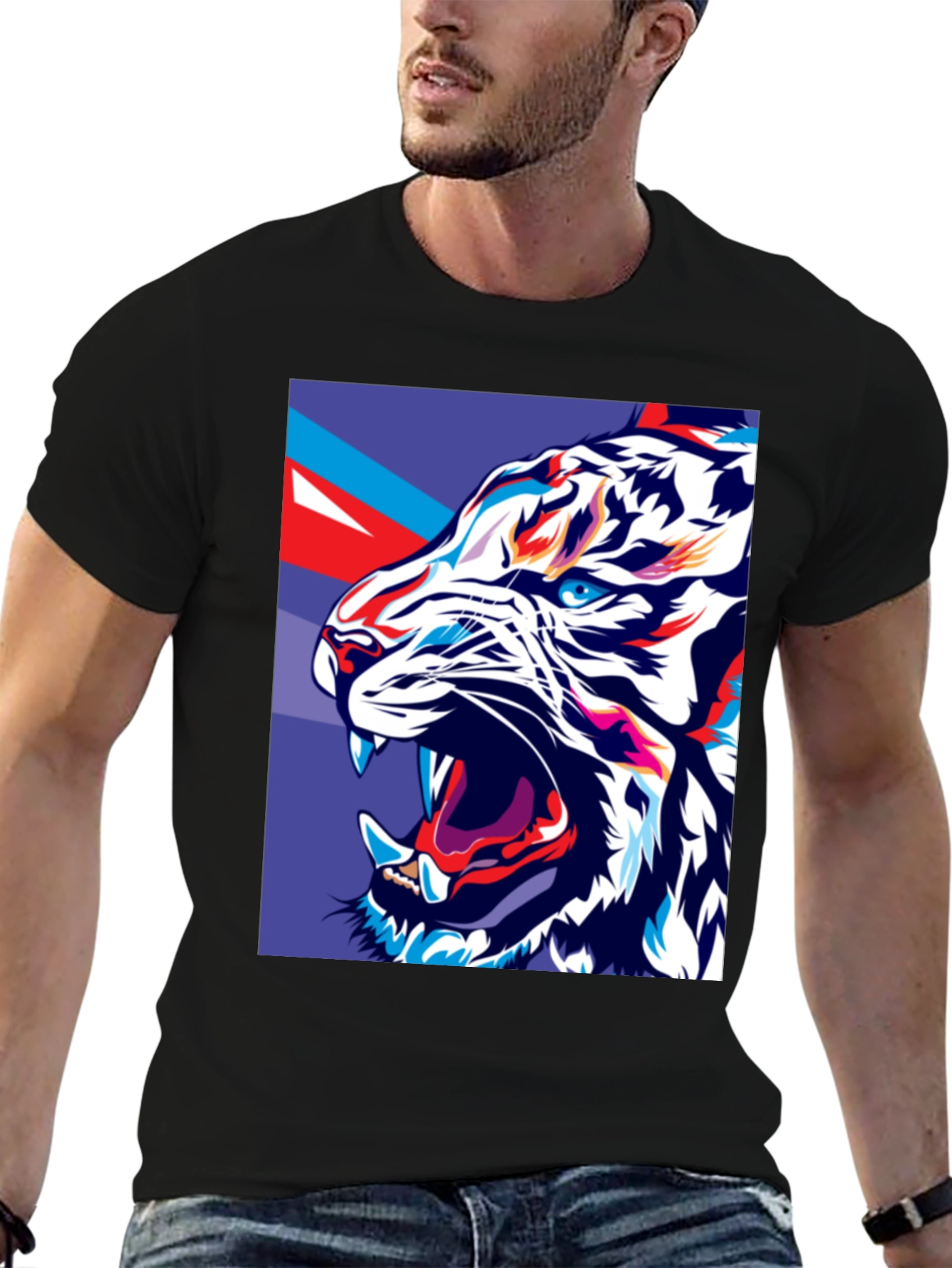 Bold Tiger Graphic Tee - Fierce Style